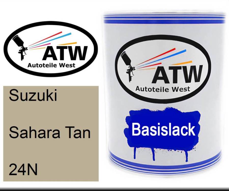 Suzuki, Sahara Tan, 24N: 1L Lackdose, von ATW Autoteile West.